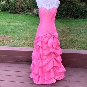 Flirt by Maggie Sottero Strapless Corset Prom Gown